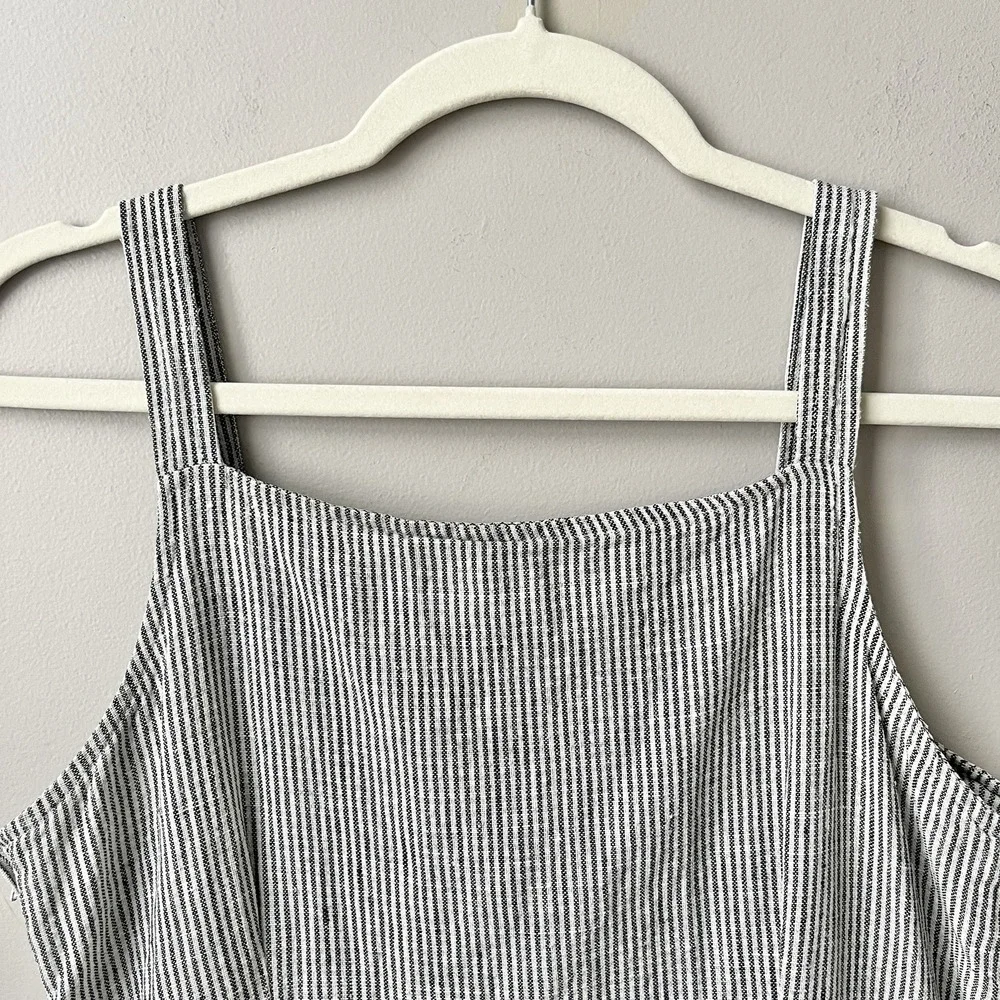 Vintage striped linen dress with pockets! - Picture 12 of 12